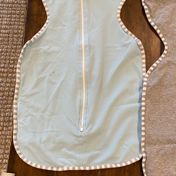 Love to Dream Baby Sleep sack in Light Blue and Gray - Picture 7 of 9